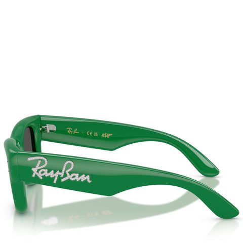 A$AP Rocky x Ray-Ban Wayfarer Puffer Crystal Edition - Polished Green/Strass
