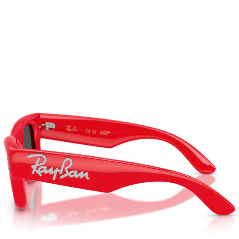 A$AP Rocky x Ray-Ban Wayfarer Puffer Crystal Edition - Polished Red/Strass