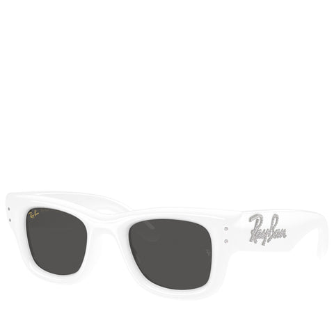 A$AP Rocky x Ray-Ban Wayfarer Puffer Crystal Edition - Polished White/Strass