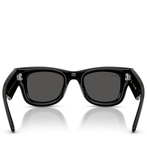 A$AP Rocky x Ray-Ban Wayfarer Puffer Crystal Edition - Polished Black/Strass