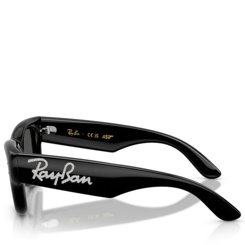 A$AP Rocky x Ray-Ban Wayfarer Puffer Crystal Edition - Polished Black/Strass