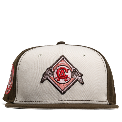 New Era x Politics California Angels 59FIFTY Fitted Hat - Chocolate/Cement