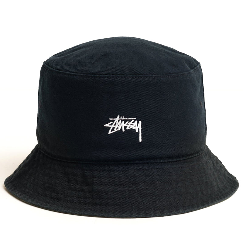 Stussy Reversible Stock Bucket Hat - Black/Olive – Sneaker Politics