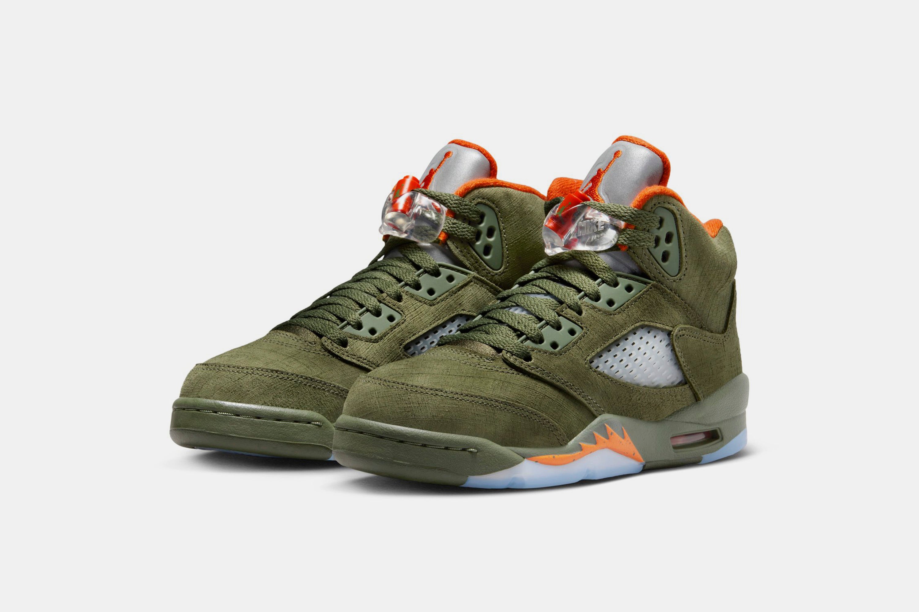 Green orange jordans online