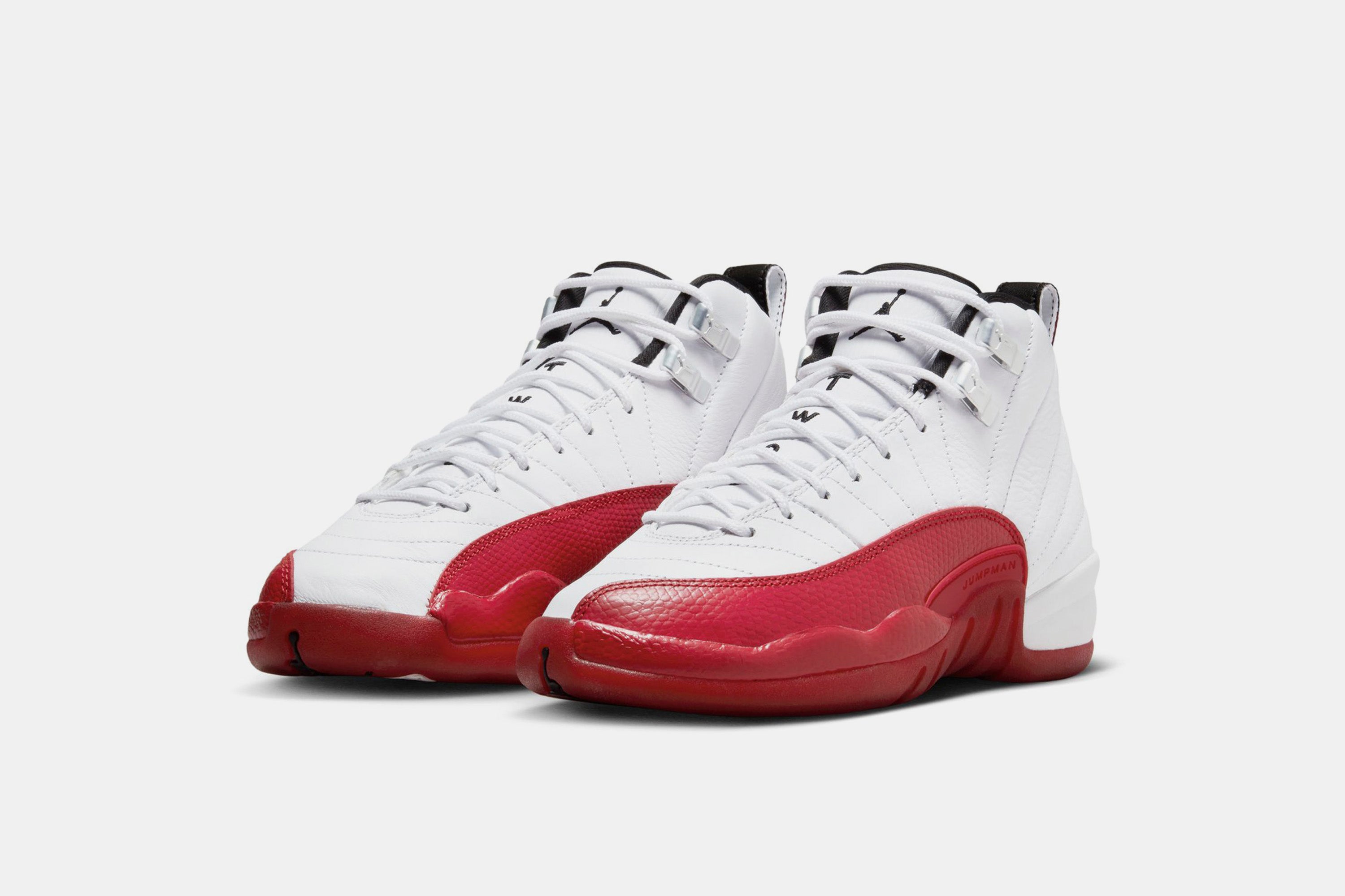 Air jordan retro 12 white clearance and red