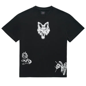 Fox Lab Airbrushed Tee - Black