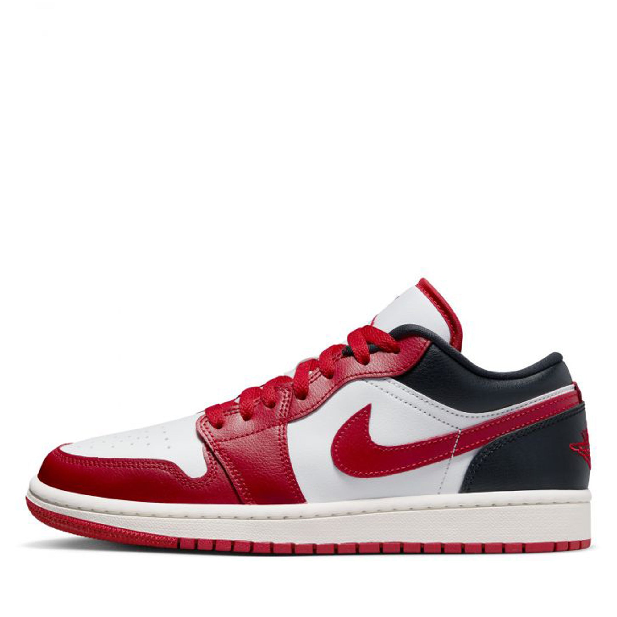 Women s Air Jordan 1 Low White Gym Red Black Sail