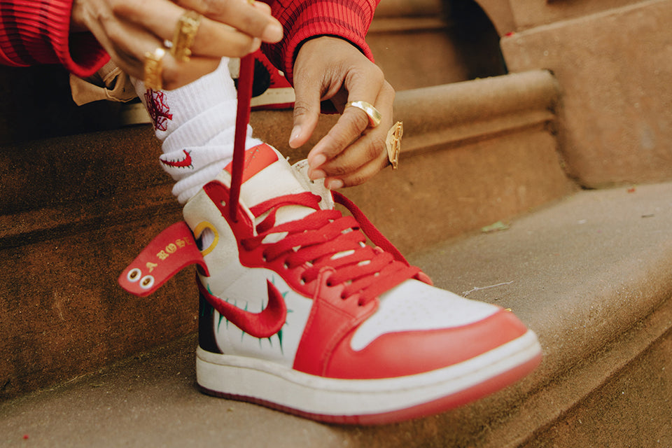 Teyana Taylor × Nike Air Jordan1 gym red