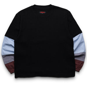 Pleasures Tartan Heavyweight L/S Tee - Black