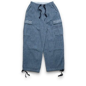 Pleasures Visitor Cargo Pants - Indigo Cord
