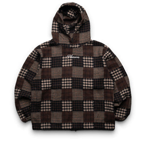 Pleasures Madras Poncho Hoodie - Brown