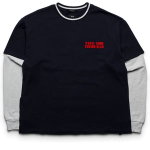 Ksubi Club Ekcess Layered L/S Tee - Deep Navy