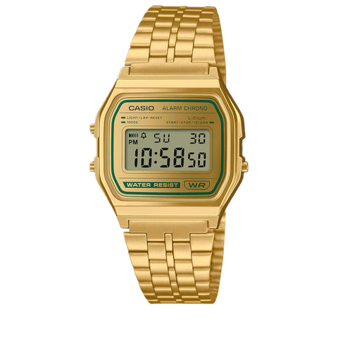 Casio Vintage A158 Digital Watch - Gold