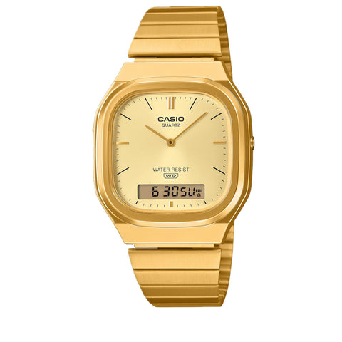 Casio Vintage AQ240E Analog-Digital Watch - Gold