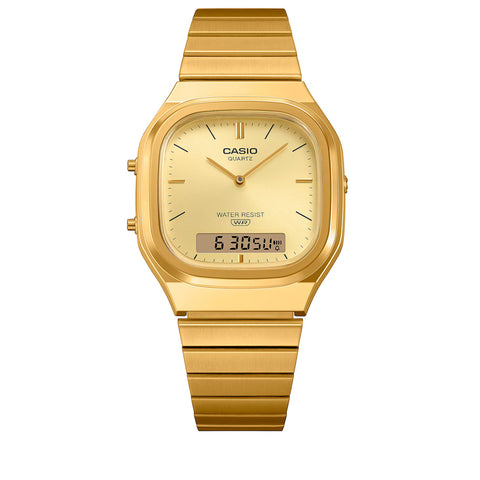 Casio Vintage AQ240E Analog-Digital Watch - Gold