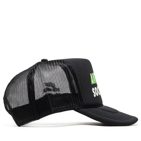 Anti Social Social Club Spell Out Trucker Hat - Black