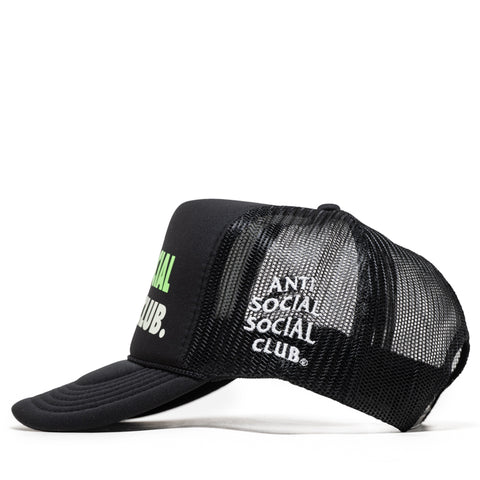 Anti Social Social Club Spell Out Trucker Hat - Black