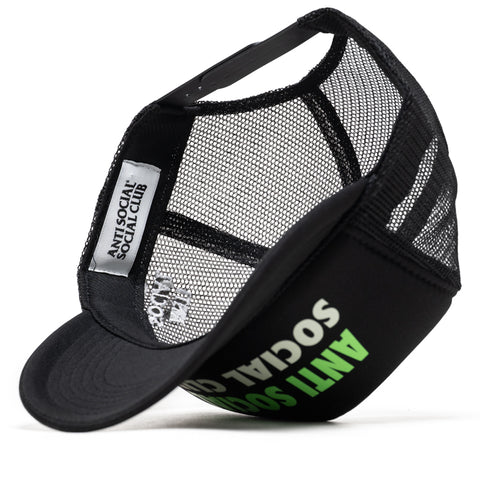 Anti Social Social Club Spell Out Trucker Hat - Black