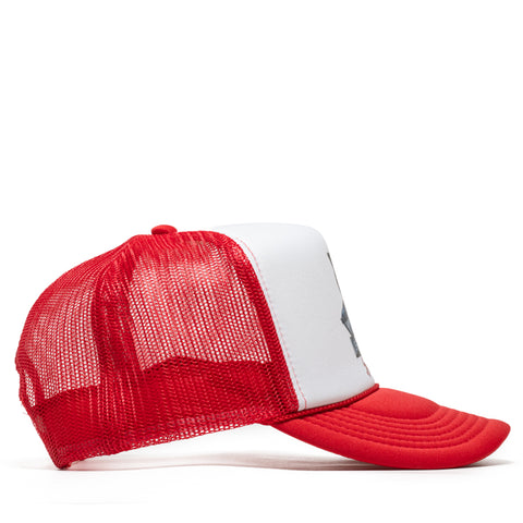 Anti Social Social Club Snow Cat Trucker Hat - White/Red