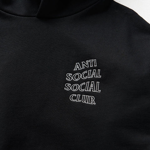 Anti Social Social Club Applique Mind Games Hoodie - Black