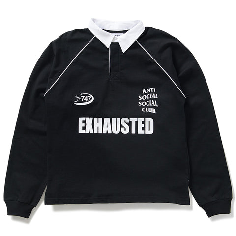 Anti Social Social Club Rugby Polo - Black