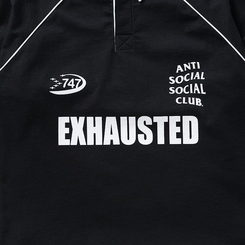 Anti Social Social Club Rugby Polo - Black