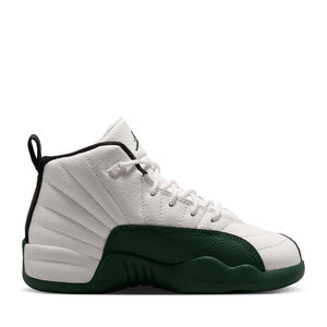 Jordan 12 Retro 'Bucks' (PS) - Summit White/Gorge Green