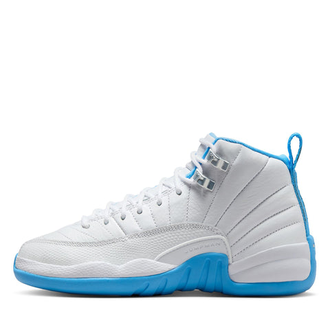 Air Jordan 12 Retro 'Melo' (GS) - White/University Blue