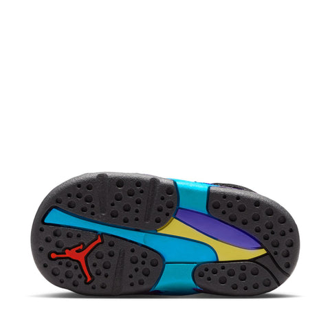 Jordan 8 Retro 'Aqua' (TD) - Black/Multi