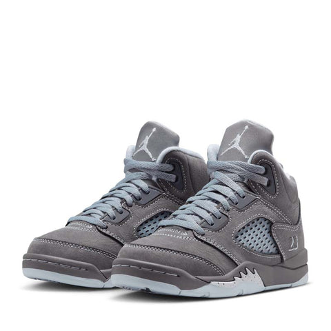 Jordan 5 Retro 'Wolf Grey' (PS) - Light Graphite/White