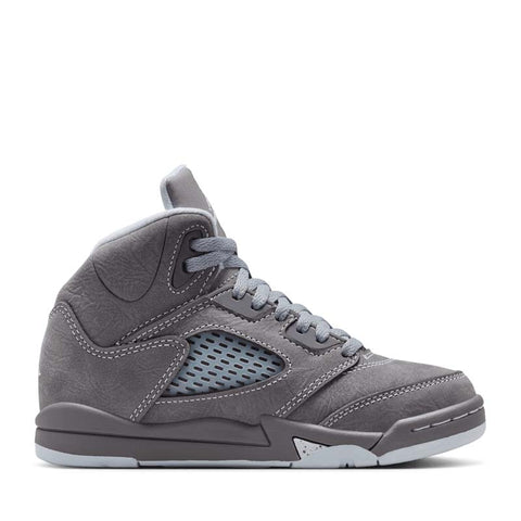 Jordan 5 Retro 'Wolf Grey' (PS) - Light Graphite/White