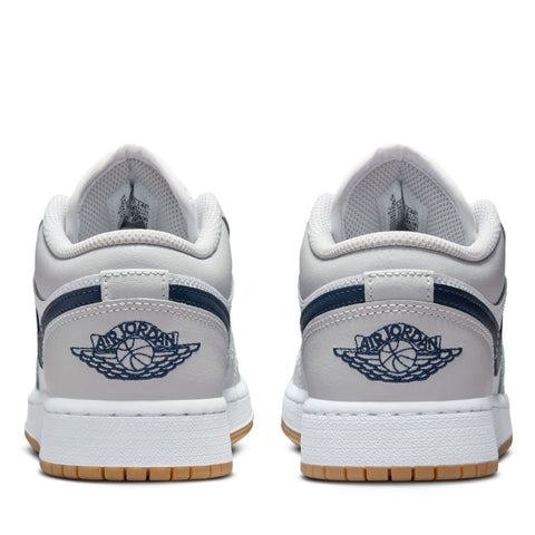 Air Jordan 1 Low (GS) - White/Midnight Navy