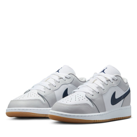 Air Jordan 1 Low (GS) - White/Midnight Navy