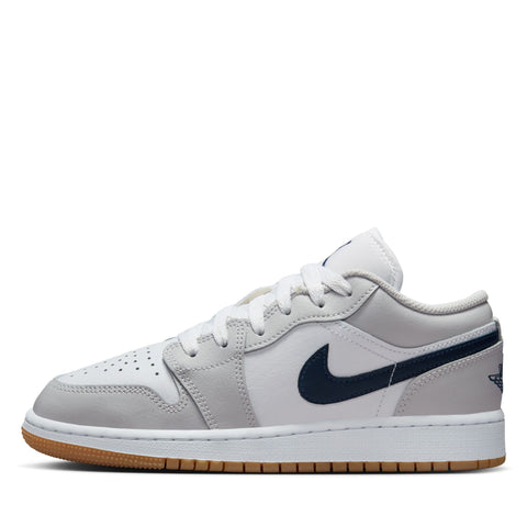 Air Jordan 1 Low (GS) - White/Midnight Navy