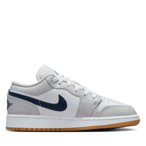 Air Jordan 1 Low (GS) - White/Midnight Navy