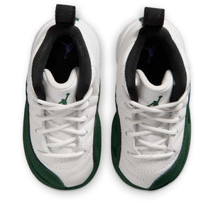 Jordan 12 Retro 'Bucks' (TD) - Summit White/Gorge Green