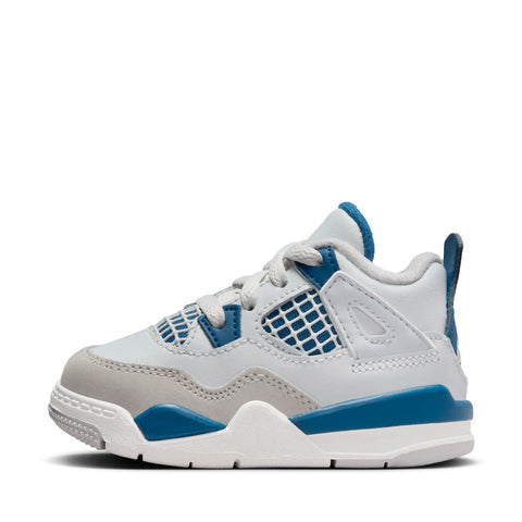 Jordan 4 Retro 'Military Blue' (TD) - Off White/Military Blue