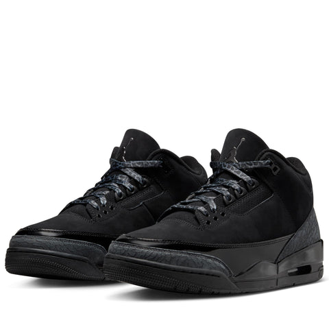 Air Jordan 3 Retro 'Black Cat' - Black/Dark Charcoal