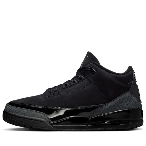 Air Jordan 3 Retro 'Black Cat' - Black/Dark Charcoal