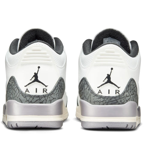 Air Jordan 3 Retro 'Cement Grey' - Summit White/Fire Red