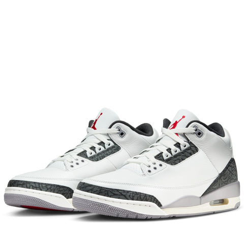 Air Jordan 3 Retro 'Cement Grey' - Summit White/Fire Red