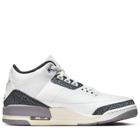 Air Jordan 3 Retro 'Cement Grey' - Summit White/Fire Red