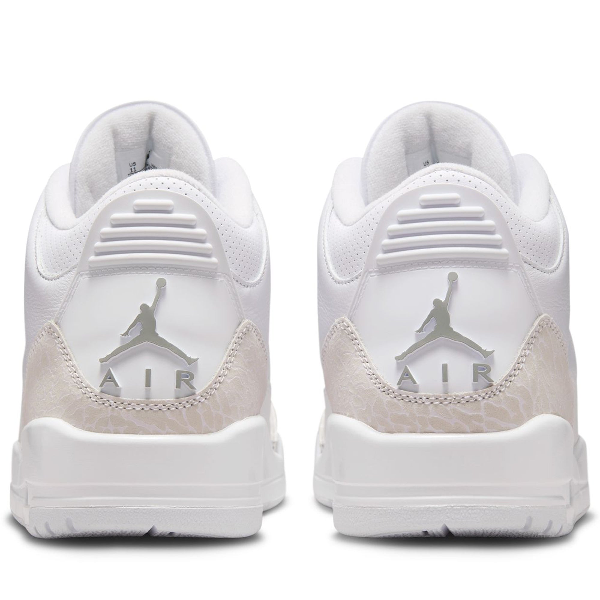 ど*ん様 Nike Air Jordan 3 Retro Pure White( Nike Air Jordan 3 Retro Men's Triple White Pure Money Size 9