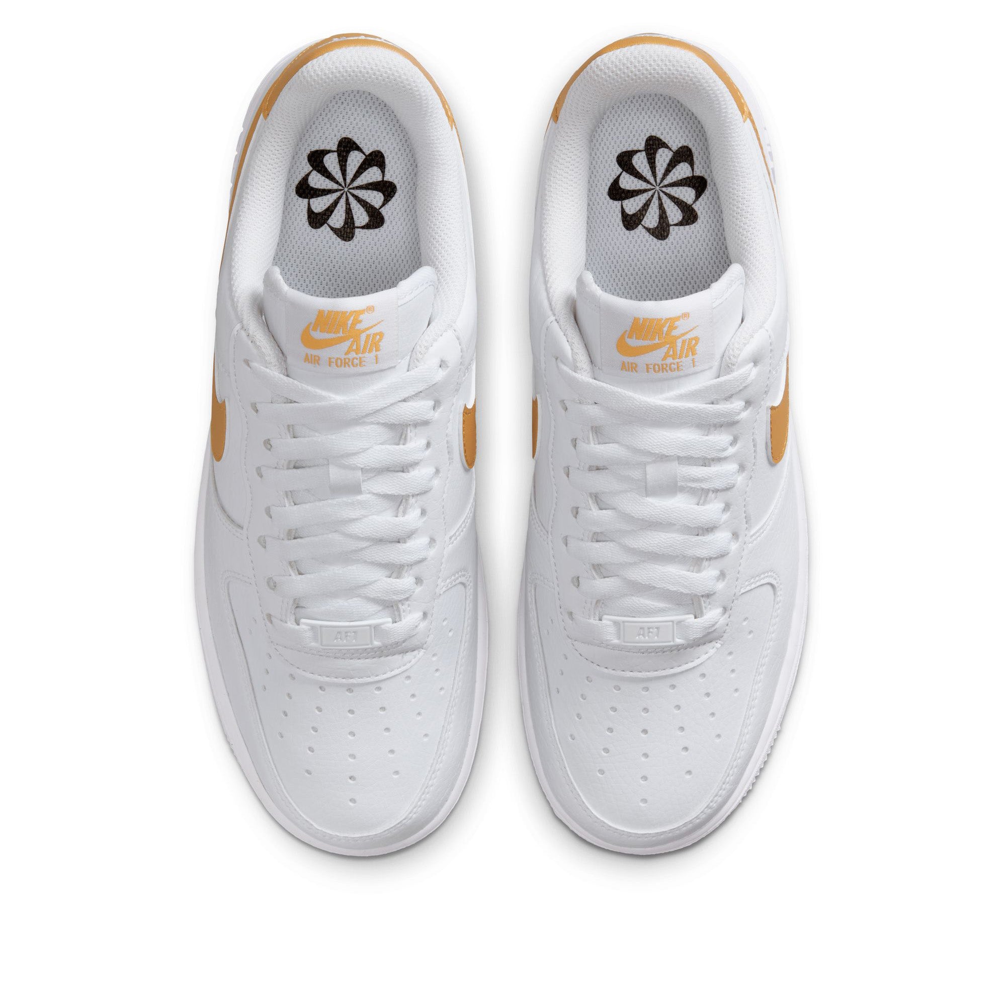 grey white and gold air force 1