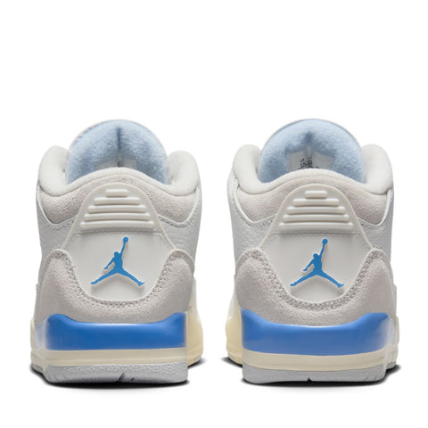 Jordan 3 Retro (PS) 'Lucky Shorts' - Summit White/Hydrogen Blue