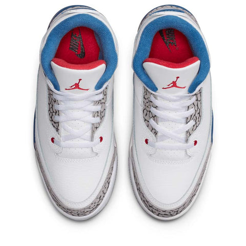 Jordan 3 Retro 'True Blue' (PS) - White/True Blue