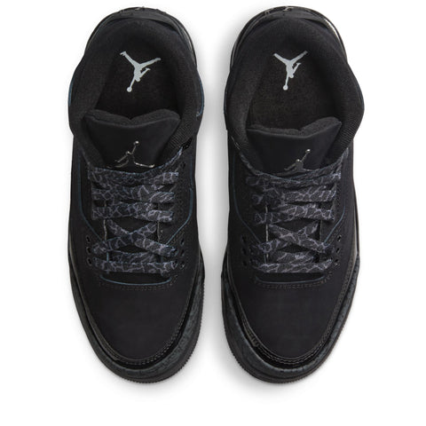 Air Jordan 3 Retro 'Black Cat' (GS) - Black/Dark Charcoal