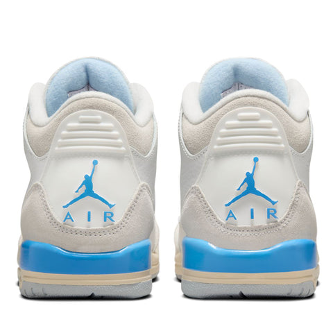 Air Jordan 3 Retro (GS) 'Lucky Shorts' - Summit White/Hydrogen Blue