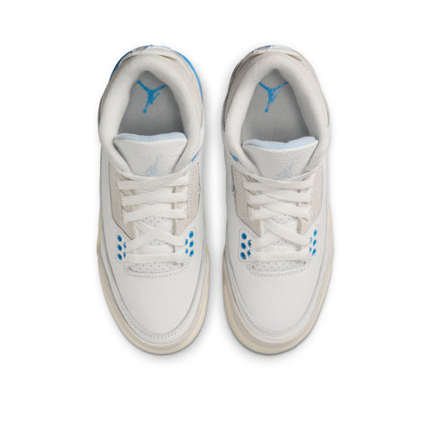 Air Jordan 3 Retro (GS) 'Lucky Shorts' - Summit White/Hydrogen Blue