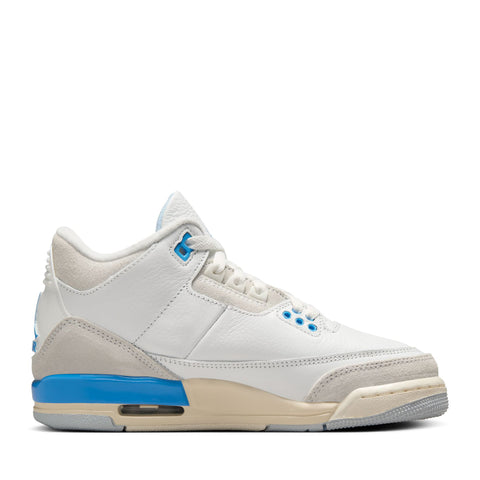 Air Jordan 3 Retro (GS) 'Lucky Shorts' - Summit White/Hydrogen Blue